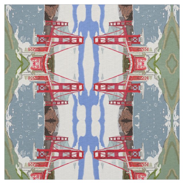 Golden gate bridge stoff (Muster)