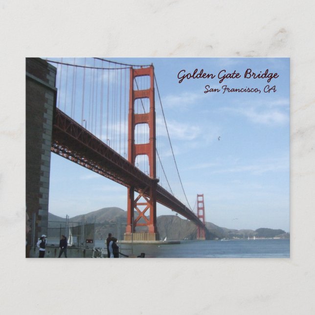 Golden Gate Bridge - tagsüber Postkarte (Vorderseite)