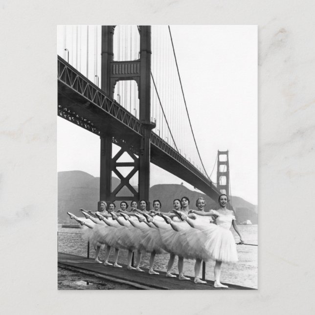Golden gate bridge-Tänzer Postkarte (Vorderseite)