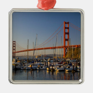 Golden Gate Bridge und San Francisco 2 Ornament Aus Metall