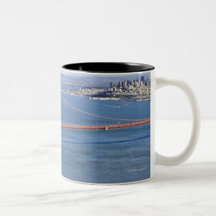Golden gate bridge und San Francisco. 2 Zweifarbige Tasse