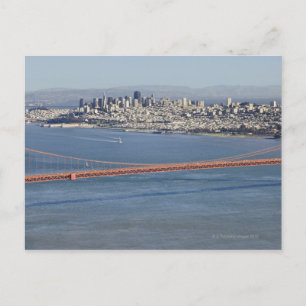 Golden Gate Bridge und San Francisco. 3 Postkarte