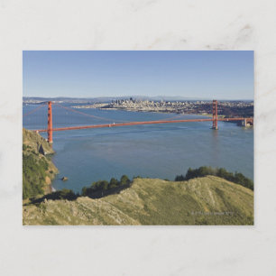 Golden Gate Bridge und San Francisco. 4 Postkarte