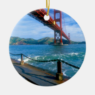 Golden Gate Bridge und San Francisco Bay Keramikornament