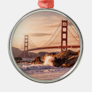 Golden Gate Bridge von Baker Beach Ornament Aus Metall