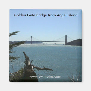 Golden gate bridge von der Engels-Insel Magnet