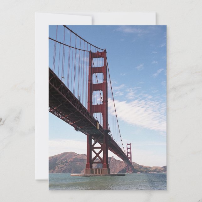 Golden Gate Bridge von Fort Point Postkarte (Vorderseite)