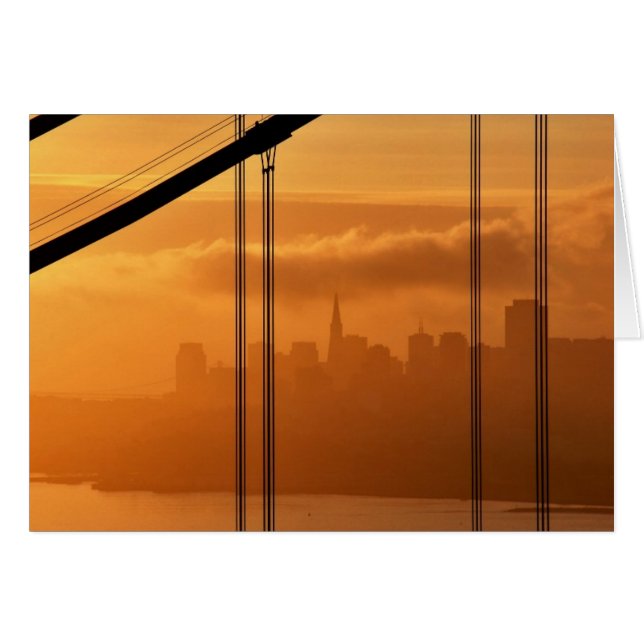 Golden Gate Bridge vor San Francisco (Vorderseite (Horizontal))