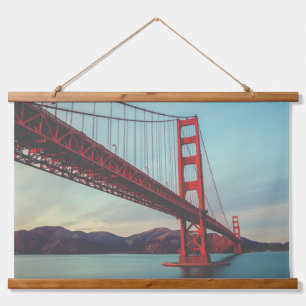 Golden Gate Bridge Wandteppich Mit Holzrahmen