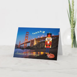 Golden Gate Bridge Weihnachtskarte Feiertagskarte