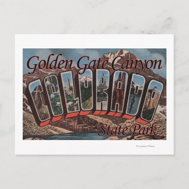 Golden Gate Canyon Staat Park, Colorado Postkarte (Vorderseite)