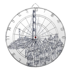 Golden Gate Dartscheibe