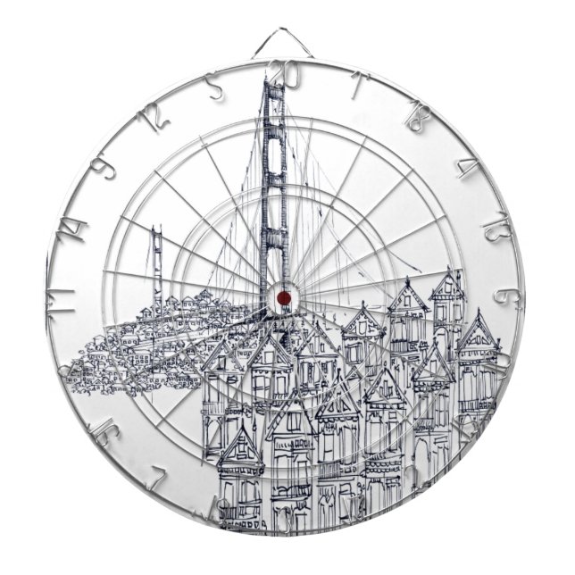 Golden Gate Dartscheibe (vorne)