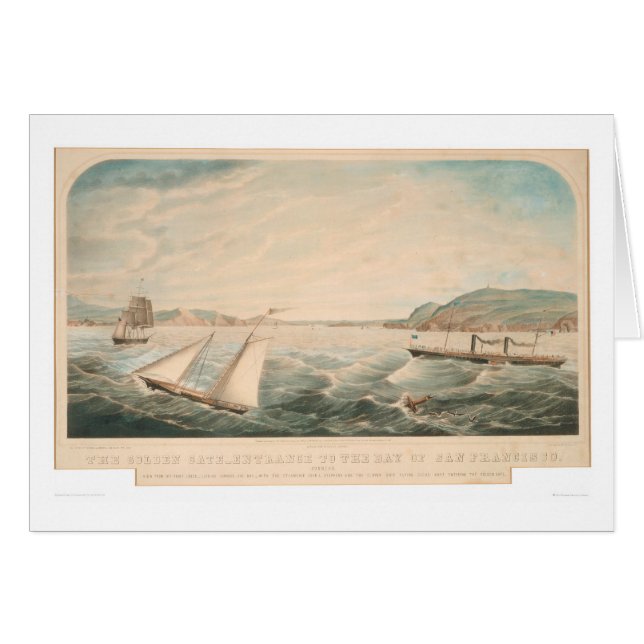 Golden Gate-Eingang nach San Francisco (0642A) (Vorderseite (Horizontal))