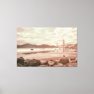 Golden Gate Gate at Marshall Beach Leinwanddruck
