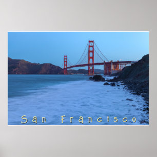 Golden Gate Gate at Marshall Beach Poster