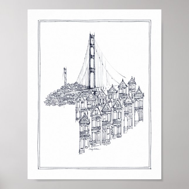 Golden Gate Poster (Vorne)