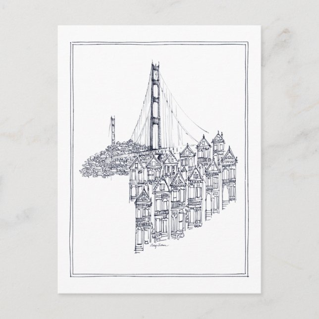 Golden Gate Postkarte (Vorderseite)