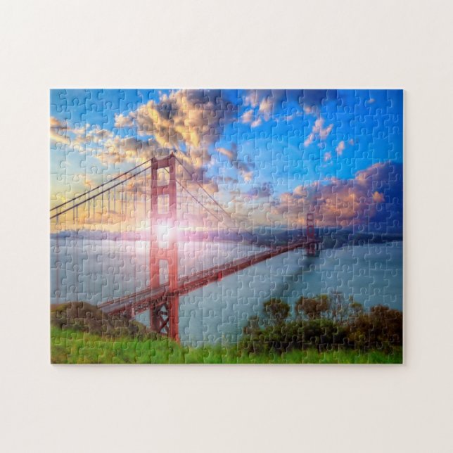 Golden Gate-Sonnenaufgang Puzzle (Horizontal)