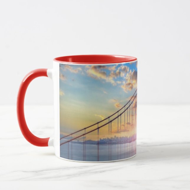 Golden Gate-Sonnenaufgang Tasse (Links)