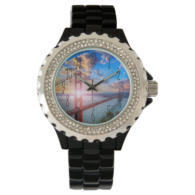 Golden Gate Sunrise Armbanduhr (Vorderseite)