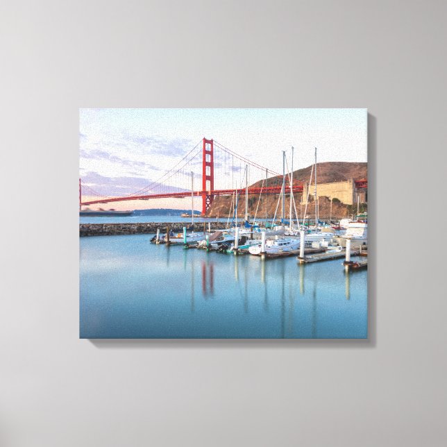 Golden Gate Sunrise Leinwanddruck (Vorderseite)