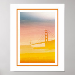 Golden Gate Sunset Poster