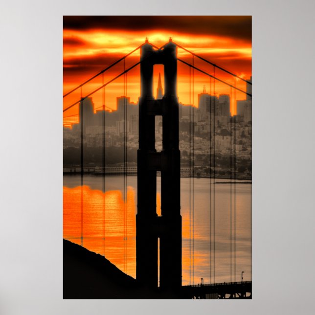 Golden Gate Tower Poster (Vorne)