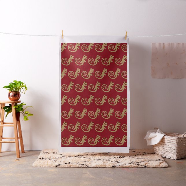 Golden Gecko Design + Ihr Hintergrund & Ideen Stoff (Beispiel)