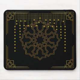 Golden Geometric Star Mouse Pad - islamisch Inspir Mousepad