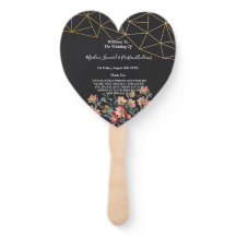 Golden Geometric Wedding Program