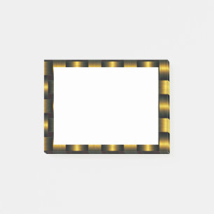 Golden Gerahmt Gold Post-it Klebezettel