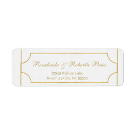 Golden Gerahmter Text mit Skript- und Serienstyles