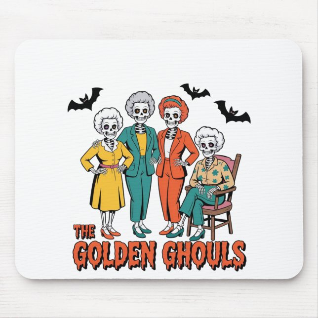 Golden Ghouls Girls' Halloween Mousepad (Vorne)