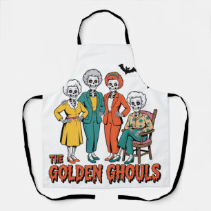 Golden Ghouls Girls' Halloween Schürze