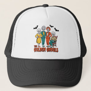 Golden Ghouls Girls' Halloween Truckerkappe