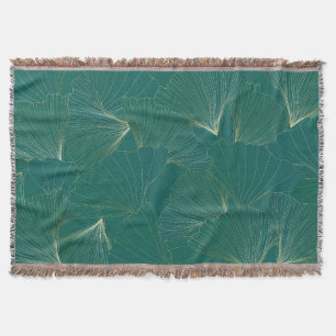 Golden Ginkgo Blätter Art Deco Decke