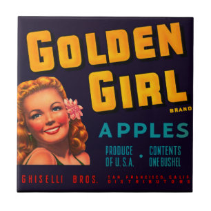 Golden Girl Äpfel Fliese