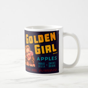 Golden Girl Äpfel Kaffeetasse