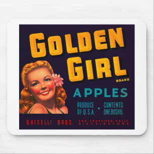 Golden Girl Äpfel Mousepad