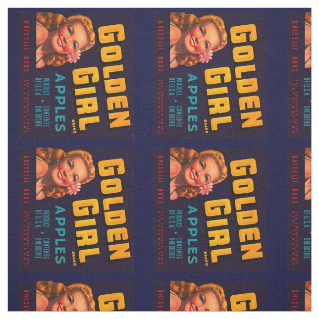 Golden Girl Äpfel Stoff (Muster)