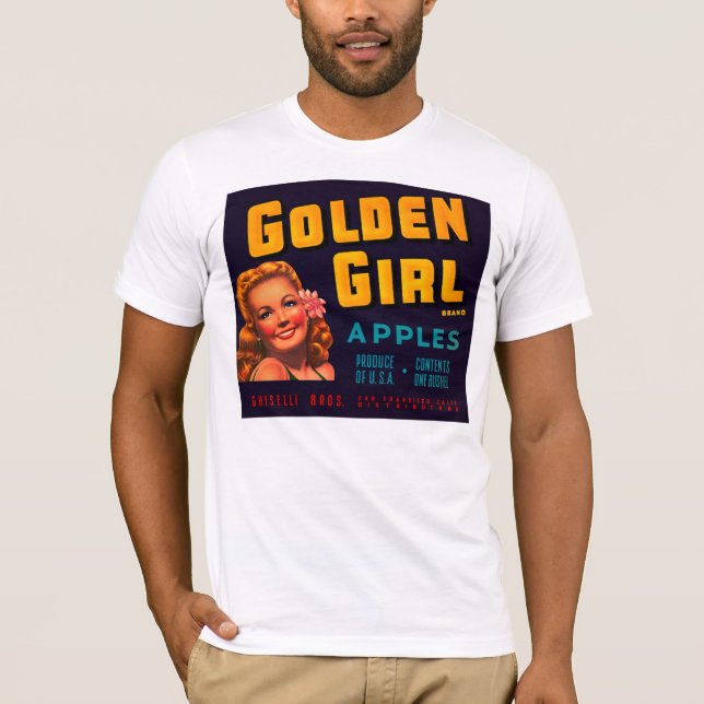 Golden Girl Äpfel T-Shirt (Vorderseite)