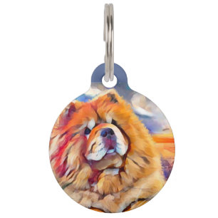 GOLDEN GIRL chow Round Pet Tag Haustiermarke