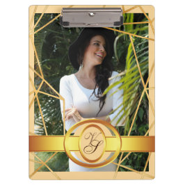 Golden Girl Fashion Modern Elegant Vintag #2 Klemmbrett