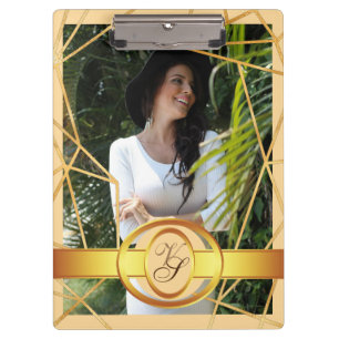 Golden Girl Fashion Modern Elegant Vintag #2 Klemmbrett