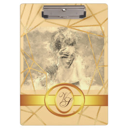 Golden Girl Fashion Moderne Elegante Vintag Klemmbrett