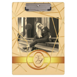 Golden Girl Fashion Moderne Elegante Vintag Klemmbrett