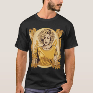 Golden Girl Romance: Designs für Liebe-T - Shirt