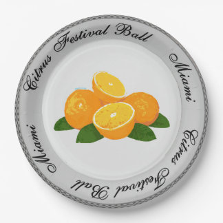 Golden Girls Citrus Festival Plate Pappteller