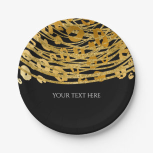 Golden Glam Cheetah Druck Exotischer Druck Party Pappteller